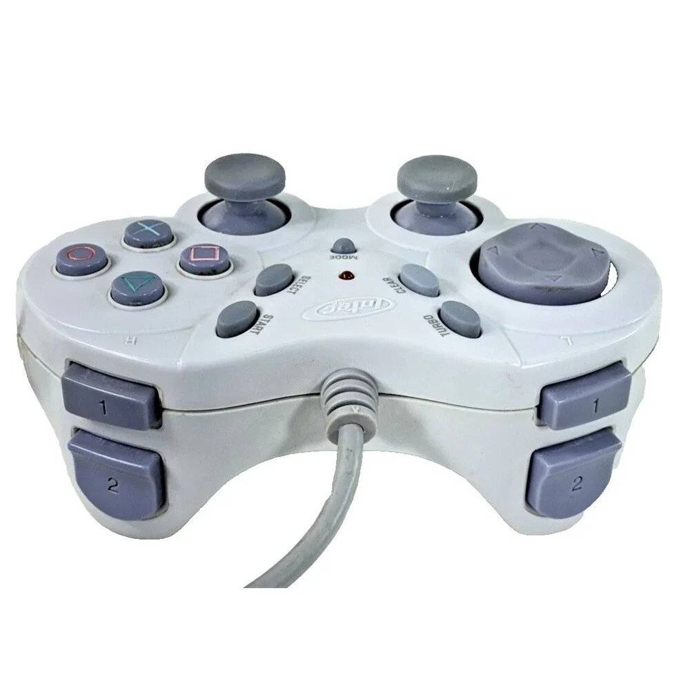 Intec PS-600-A PlayStation 2 Vintage Wired Gray Controller Tested